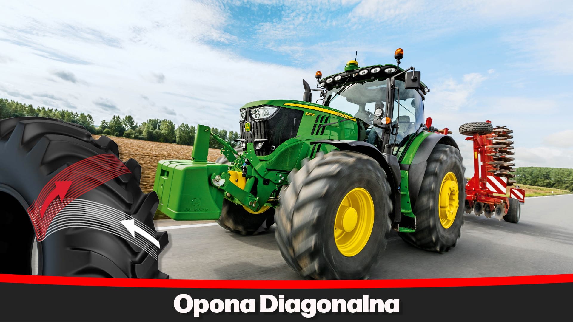 Opona diagonalna do ciągników