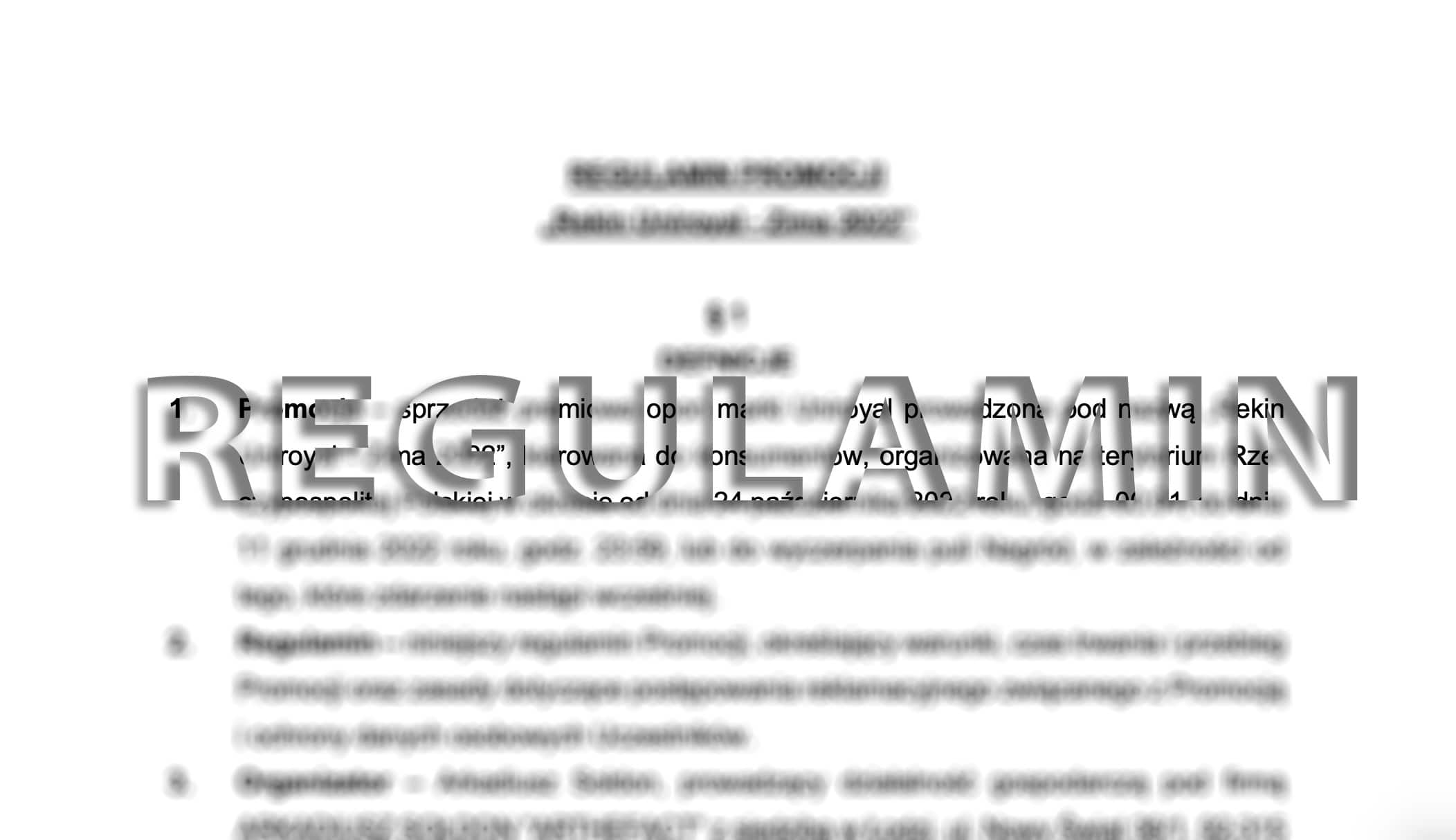 Regulamin Promocji Uniroyal blik